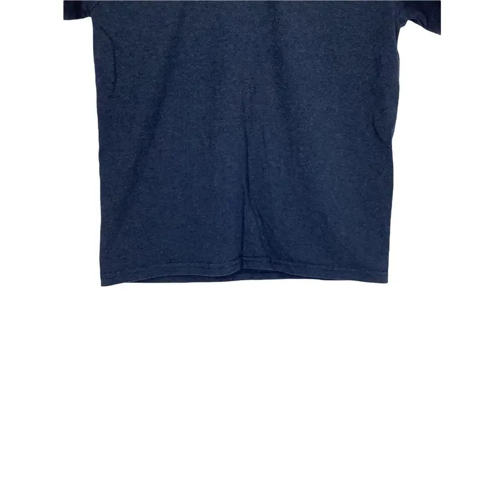 Fruit of the Loom Navy Blue Short Sleeve T-Shirt Kids Youth Size Small 6/7